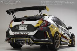 J's Racing 3D GT Wing Wet Carbon 1600M - Civic FK8