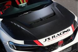 J's Racing Phantom Dry Carbon Bonnet - Civic FL5
