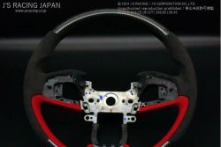 J's Racing Sport Steering Wheel (Carbon/Alcantara) - Civic FK8