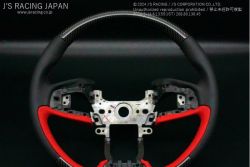 J's Racing Sport Steering Wheel (Carbon/Leather) - Civic FK8