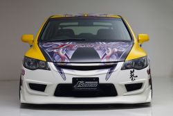 J's Racing Type X Front Sports Grille - Civic FD2