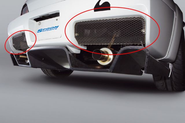 Spoon S-Tai Rear Bumper Grill Set - S2000 AP1/2