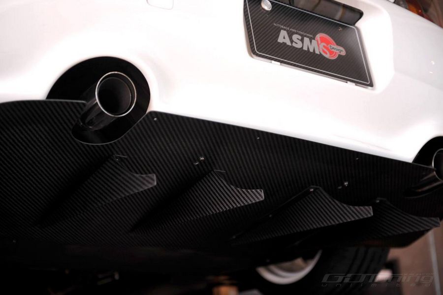 asm リアディフューザー　s2000 ホンダ Go Tuning Unlimited ASM I.S. Design Rear Diffuser GT-12 (Dry